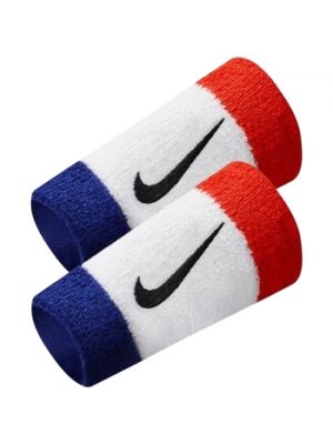 Akcesoria sport Nike  Swoosh Double Wide Wristbands - Biały