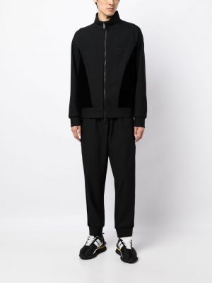 Siuvinėtos sportinės kelnes Giorgio Armani juoda
