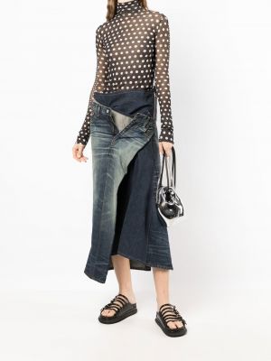 Spódnica jeansowa Junya Watanabe niebieska