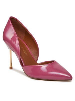 Полуотворени обувки с ток Kurt Geiger розово