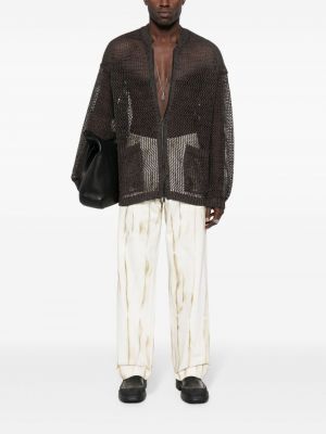 Bavlněné džíny s potiskem s abstraktním vzorem Emporio Armani
