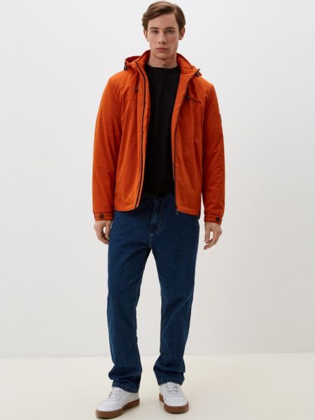 Утепленная демисезонная куртка Moyls оранжевая