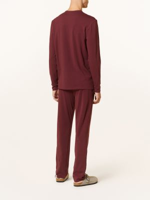 Bavlněné pyžamo Calvin Klein červené
