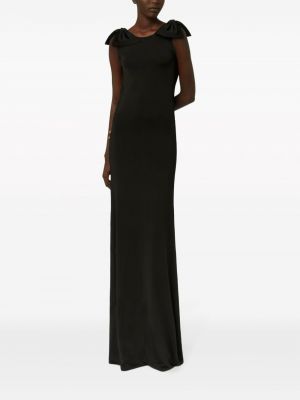 Večerní šaty s mašlí Nina Ricci černé