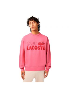 Bluza bawełniana Lacoste różowa