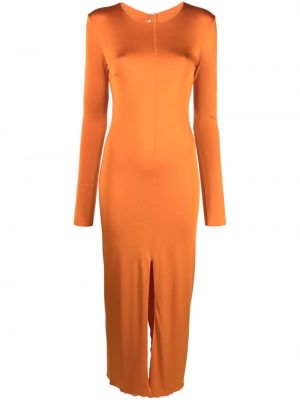 Midi haljina od jersey Marni narančasta