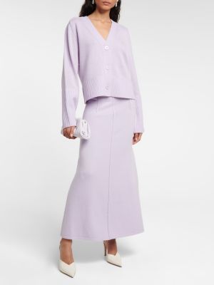 Falda midi de lana Dorothee Schumacher violeta