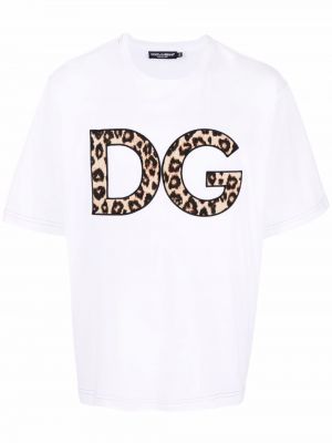 T-shirt mit print mit leopardenmuster Dolce & Gabbana