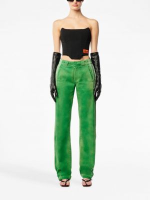 Rovné kalhoty s oděrkami Heron Preston zelené