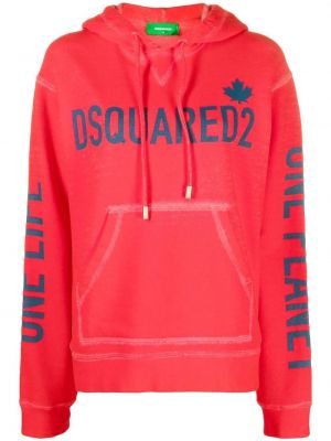 Hoodie Dsquared2 röd