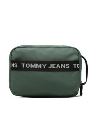 Нейлоновая косметичка Tommy Jeans зеленая