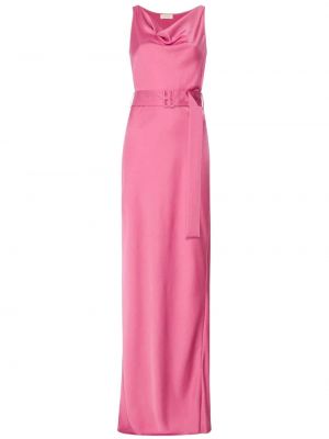 Сатенена вечерна рокля Lapointe розово