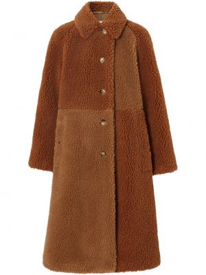 Manteau de fourrure Burberry marron