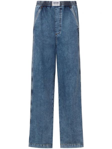 Korkea vyötärö farkut Moschino Jeans sininen