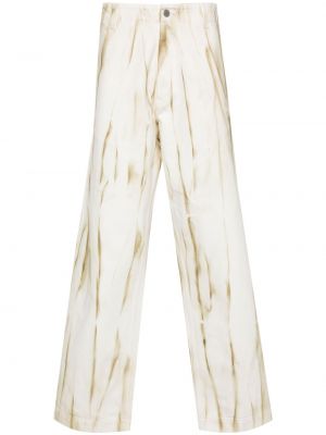 Bavlnené džínsy s potlačou s abstraktným vzorom Emporio Armani