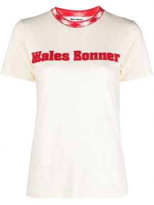 Bavlněné tričko s výšivkou Wales Bonner