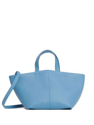 Usnjena nakupovalna torba Mansur Gavriel modra