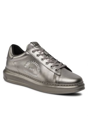 Ilgaauliai batai Karl Lagerfeld sidabrinė