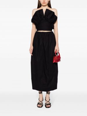 Bavlněné dlouhá sukně Mara Hoffman černé
