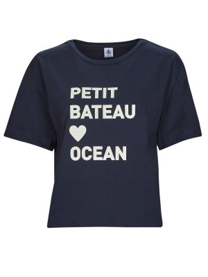 Tričko Petit Bateau modrá
