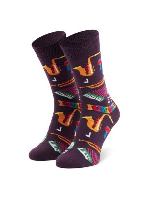 Bodkované ponožky Dots Socks fialová