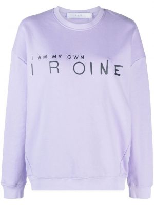 Sweatshirt mit rundhalsausschnitt mit print Iro lila