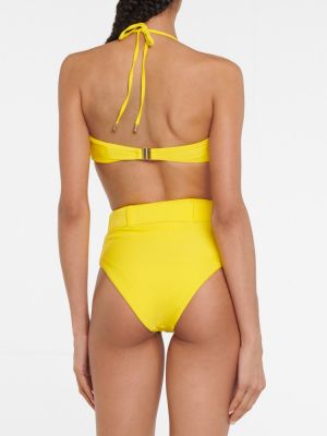 Bikini cu talie înaltă Rebecca Vallance galben