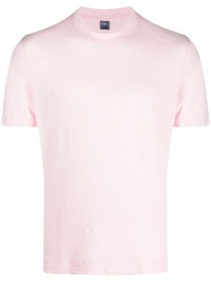 Ленена тениска Fedeli розово
