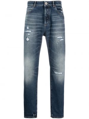 Straight jeans aus baumwoll Brunello Cucinelli blau