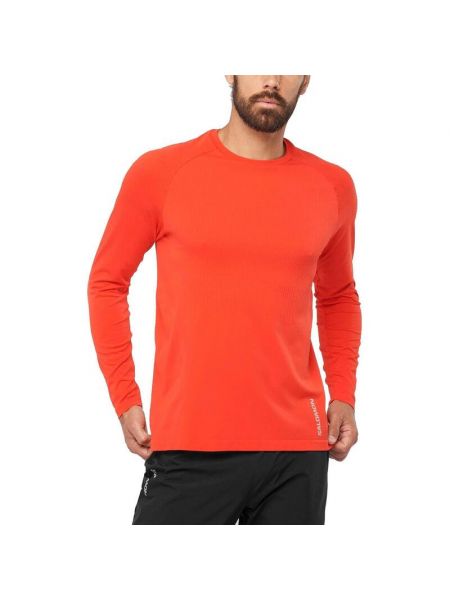 Спортивная рубашка с длинными рукавами Sense Ls Tee M мужская - SALOMON, orange оранжевая