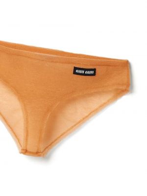 Pantalon culotte Miu Miu orange
