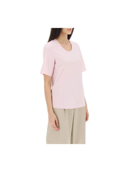 T-shirt aus baumwoll mit rundem ausschnitt Lemaire pink