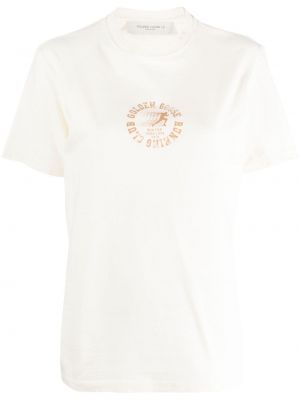 Bavlnené tričko s potlačou Golden Goose