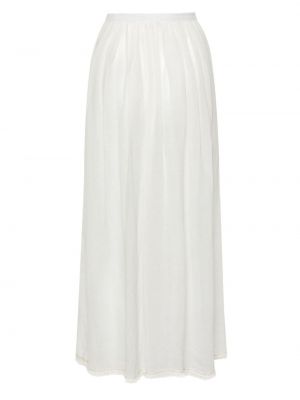Długa spódnica plisowana Faliero Sarti biała