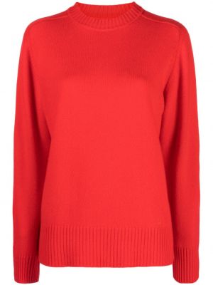 Kašmírový sveter s výšivkou Loulou Studio červená