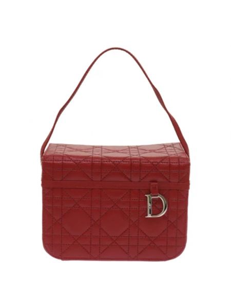 Torba skórzana retro Dior Vintage czerwona