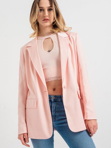 Куртка с карманами Guess розовая