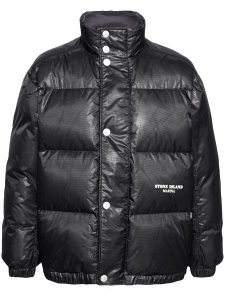 Kapitone ceket Stone Island mavi