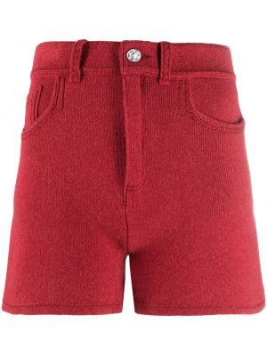 Pantalones cortos de cintura alta Barrie rojo