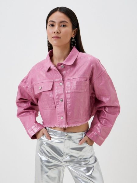 Джинсовая куртка Nocturne розовая