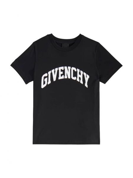 Jersey bomull t-skjorte for gutter Givenchy Kids svart