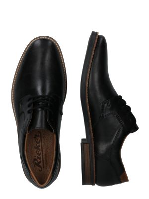 Pantofi cu șireturi Rieker negru