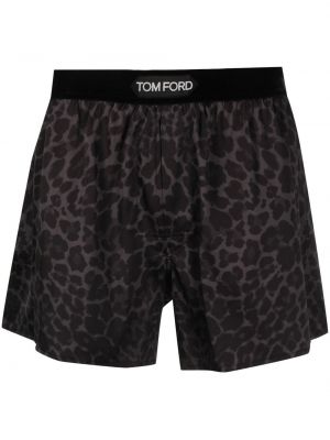 Svilene boksarice s potiskom z leopardjim vzorcem Tom Ford