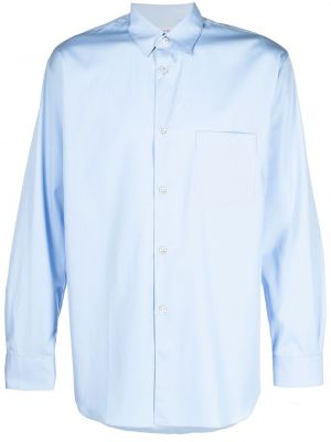 Chemise en coton avec manches longues Comme Des Garçons Shirt bleu