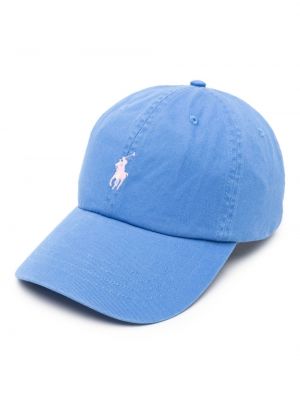 Medvilninis kepurė su snapeliu Polo Ralph Lauren mėlyna