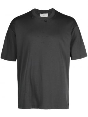 T-shirt en coton à imprimé Song For The Mute gris