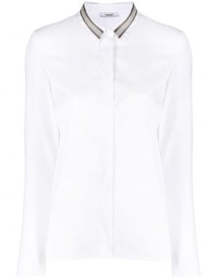 Camicia con applique Peserico bianco