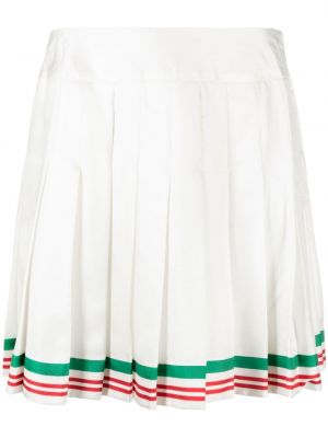 Plisované mini sukně Casablanca bílé