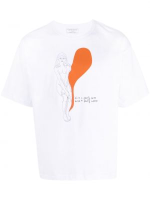 T-shirt con stampa Société Anonyme bianco
