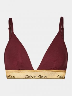 Mäkká podprsenka Calvin Klein Underwear vínová